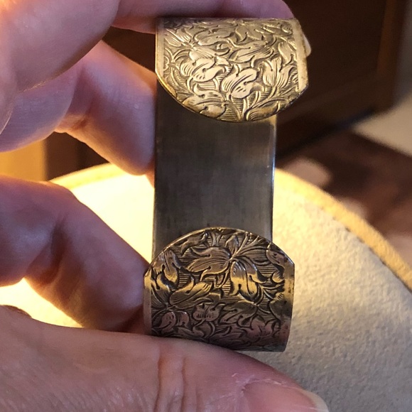 Vintage Pewter Cuff Bracelet - Picture 3 of 5